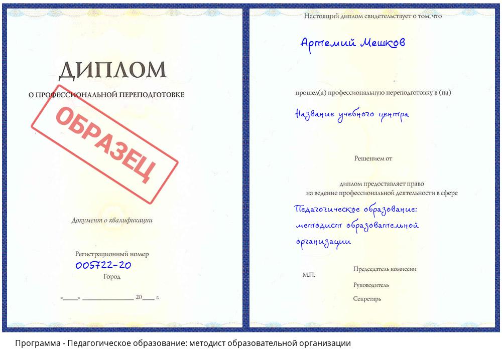 Педагогическое образование: методист образовательной организации Якутск