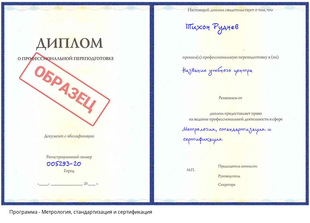 Метрология, стандартизация и сертификация Якутск